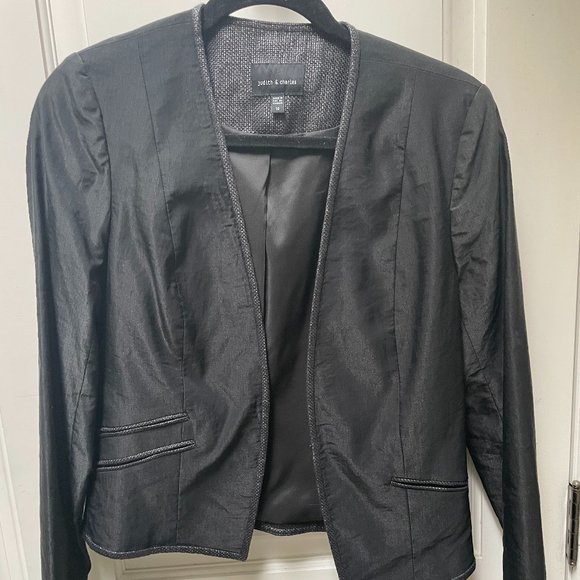 Judith and Charles black jacket linen and elastomulteste - Picture 1 of 4